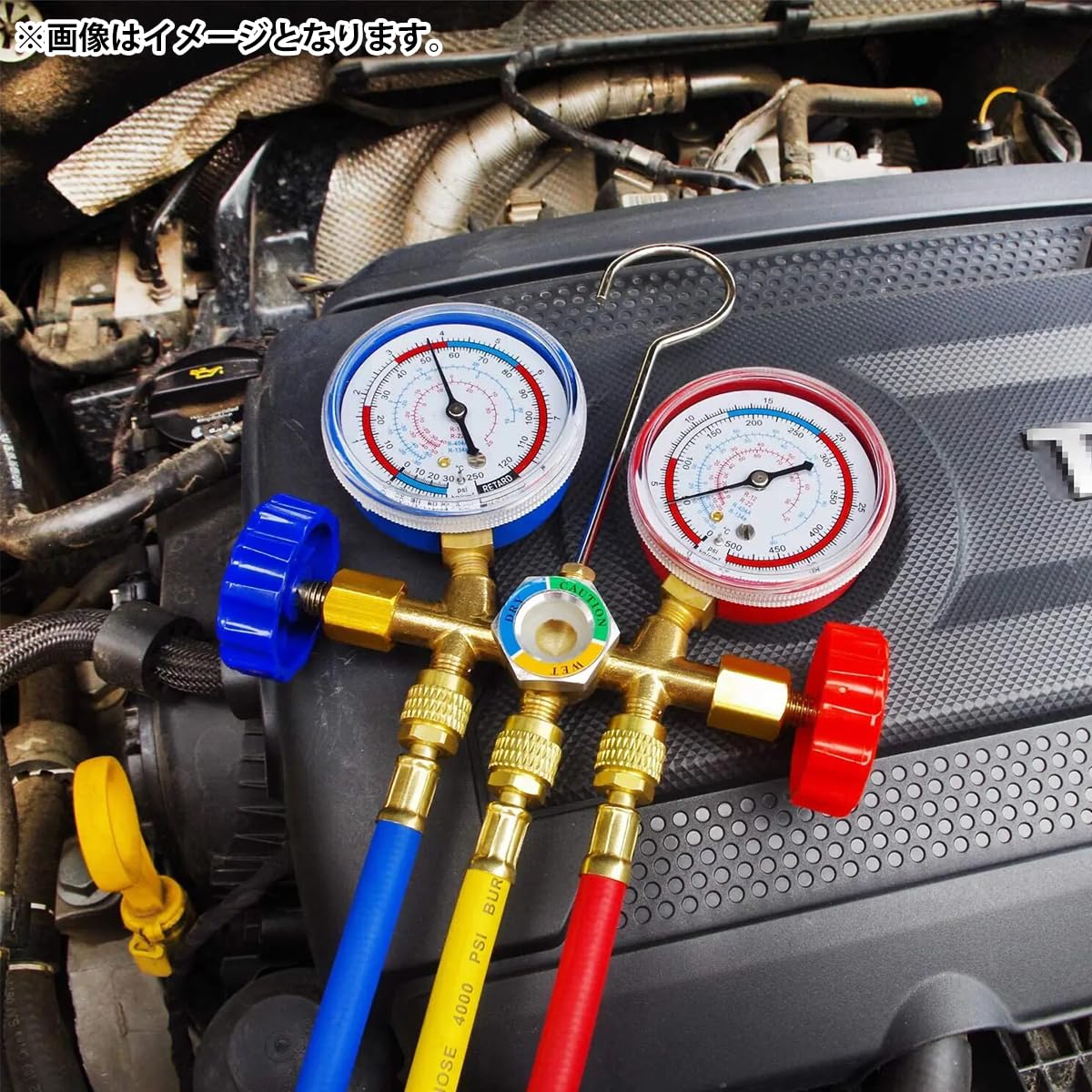 Amazon.co.jp: 1/4 × 1/4 エアコン ガス チャージホース R134a R12 R22
